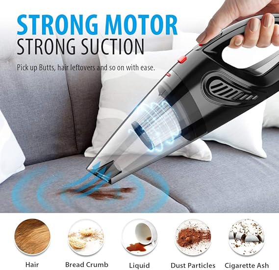 Handheld Vacuum, Hand Vacuum Cordless With High Power