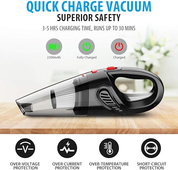 Handheld Vacuum, Hand Vacuum Cordless With High Power