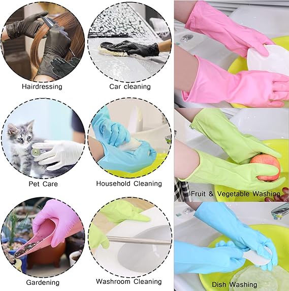 Dishwashing Rubber Gloves Pair