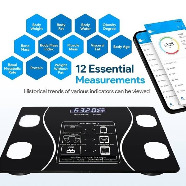 Body Weight Scales Smart Bluetooth Usb Charging