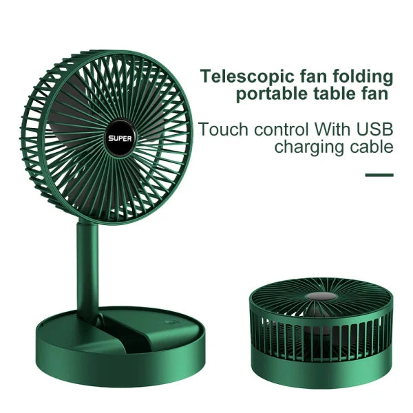 Portable Telescopic Folding Fan Table Desk Fan