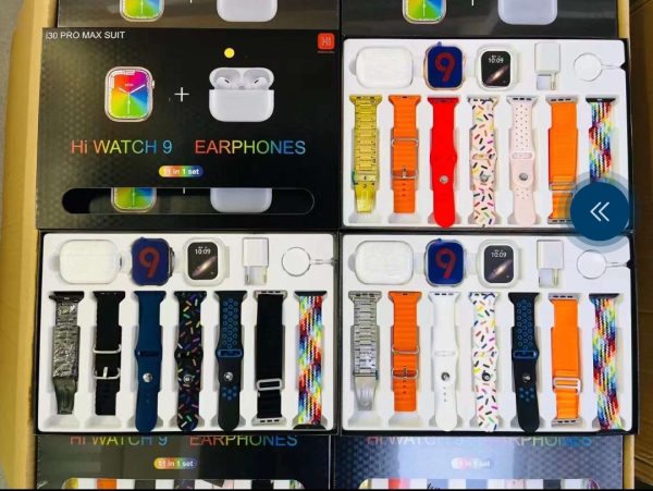 I30 Pro Max Suit Smart Watch With Earbuds
