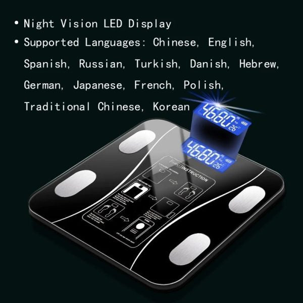 Body Weight Scales Smart Bluetooth Usb Charging
