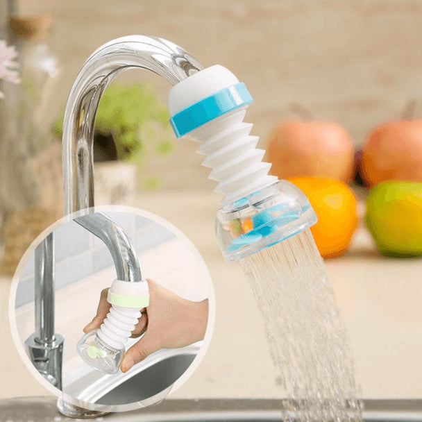 Kitchen Shower Splash Fan Faucet Water-saving Filter Shower Water Rotating