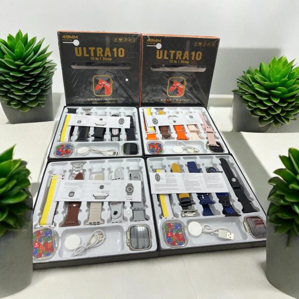 Ultra 10 Smart Watch 10 In 1 Straps+jelly Case