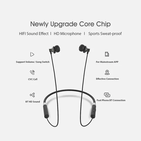 Lenovo He05 Wireless Bluetooth 5.0 Neckband Earbuds Sports