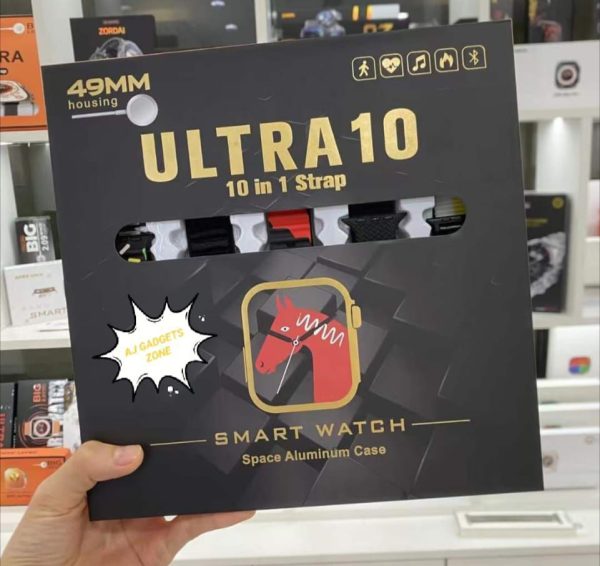 Ultra 10 Smart Watch 10 In 1 Straps+jelly Case