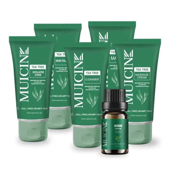 Mucin Tea Tree Clear & Clean Facial Kit Pack Of 06 Facial Kit For Women