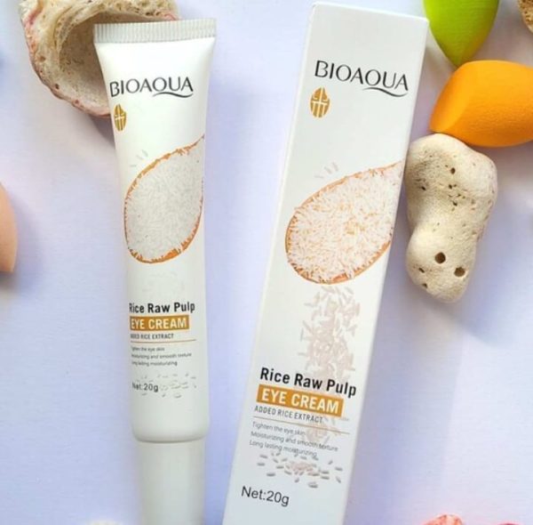 BIOAQUA Rice Eye Cream with Rice Serum with Rice Cleanser 3 in 1 Deal