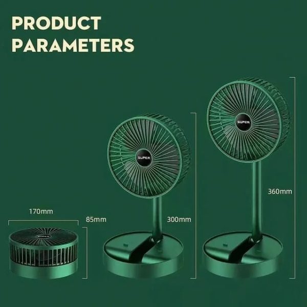 Portable Telescopic Folding Fan Table Desk Fan