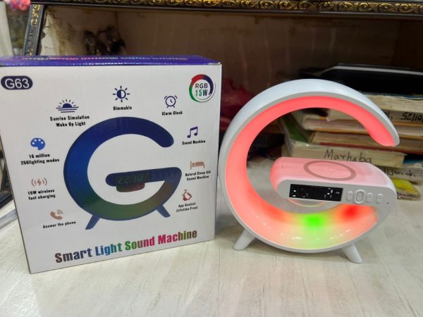 G63 Rgb Light Bluetooth Speaker Charging 4 In 1 Led Rgb Night Light Alarm Clock