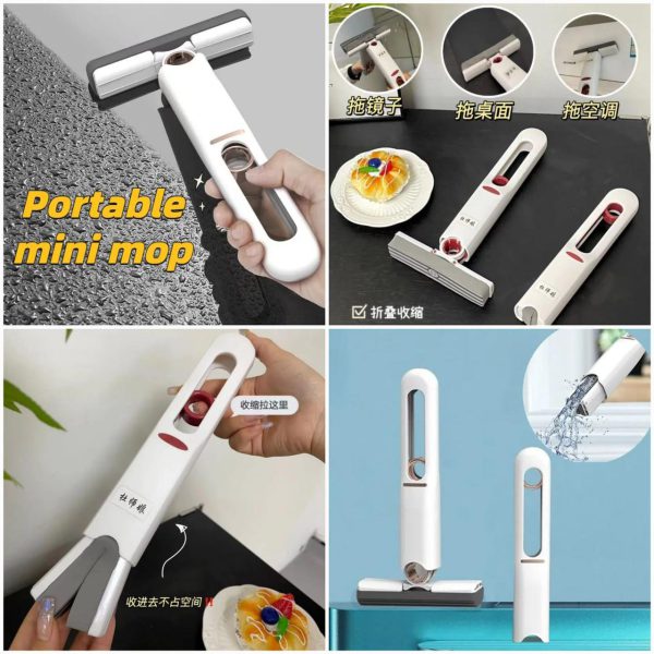 Portable Mini Squeeze Desk Cleaner Glass