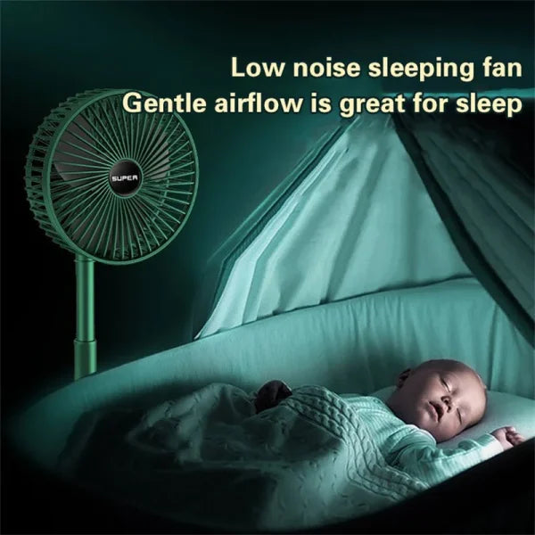 Portable Telescopic Folding Fan Table Desk Fan