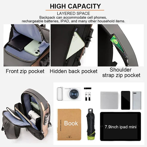 Chest Bag Multifunction Crossbody Sport Running Travel