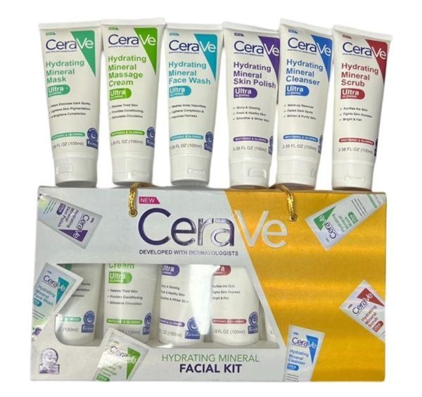 Cerave Hydrating Mineral Facial Kit Pack of 06