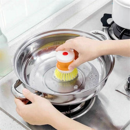 Mini Kitchen Liquid Dish Cleaning Brush