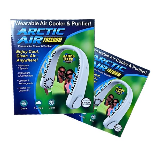 Neck Cooler, Small Fan For Outdoor & Indoor Use, Usb-rechargeable Fan