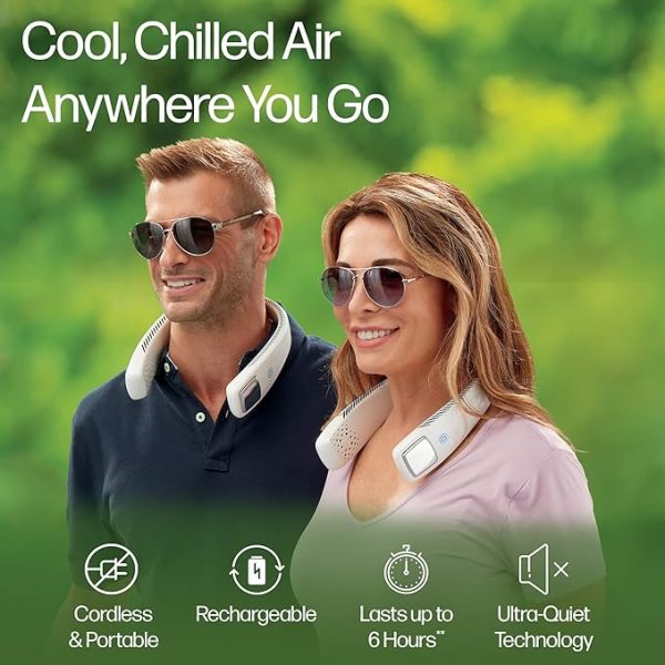 Neck Cooler, Small Fan For Outdoor & Indoor Use, Usb-rechargeable Fan